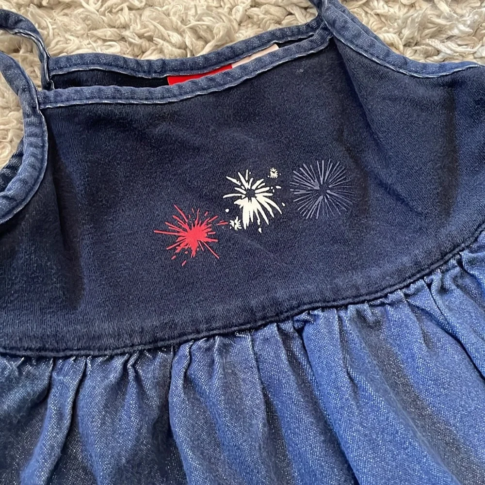 Vintage Target 4th of July Fireworks Dress, Size 4T